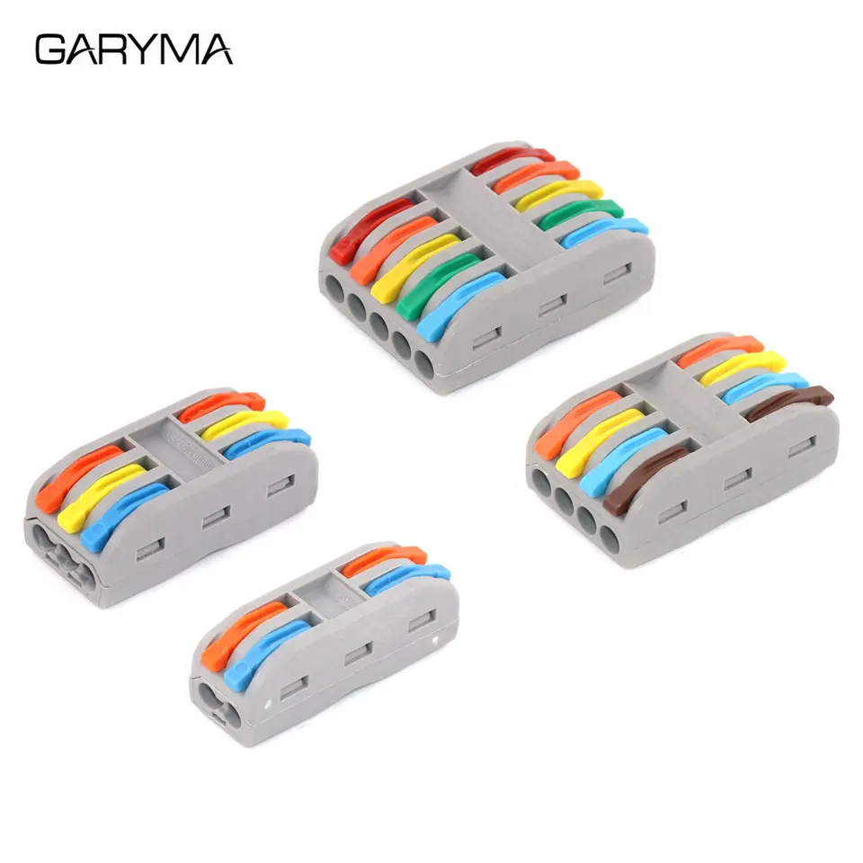2-5 kolíky rýchle zadky konektorový konektor konektor Universal Compact Push do pružinového zostrihu konektorov elektrických labných káblov