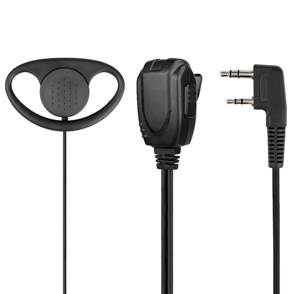 2,5 mm rádiá 2 PIN D-THAPE ZAMESTNÉ ZAPÍNAME MIC PTT MIC slúchadlá slúchadlá pre baofeng pre kenwood pre puxing Tyt Radio