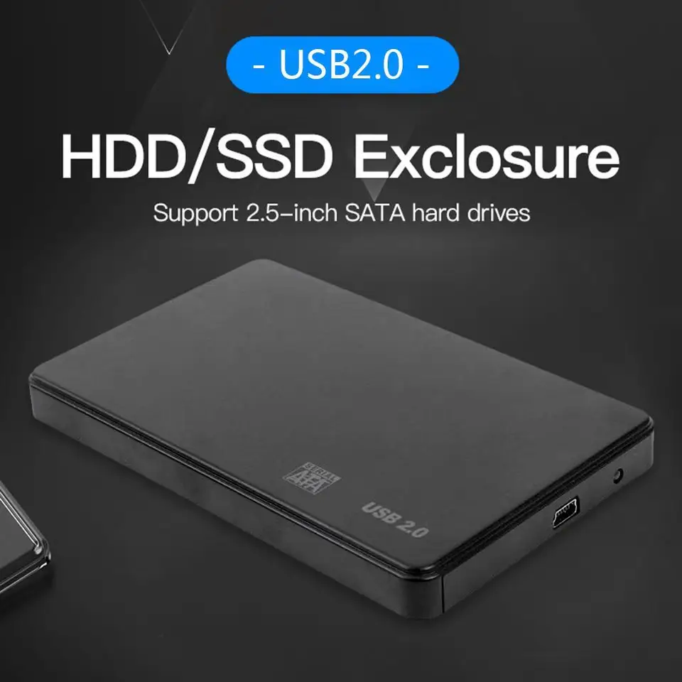 2,5 palca SATA SSD HDD Adaptér plastový USB 2.0/3.0 Externý mobilný box