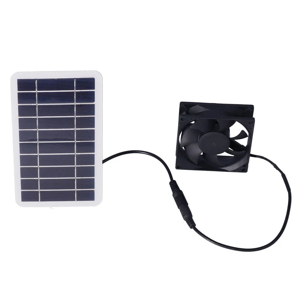2,5 W solárny panel ventilátor Solar Pet Výfukový vzduch prúdiaci ventilátor pre výsadbu vonkajšieho chovu