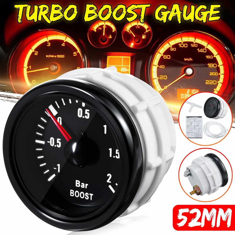 2 '' 52 mm Univerzálne turbo posilňovač zosilňovač zosilňovača LED meraný merač geer