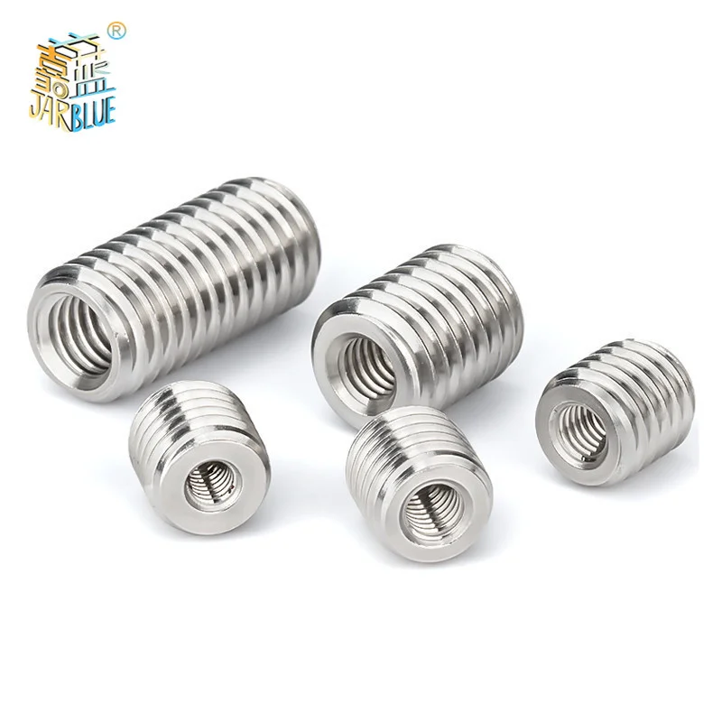 2/5ks 304 Nerezová oceľ M2 M3 M4 M5 M6-M12 M20 Vnútorná závitová adaptér Adapter Screck Screen Sleev Converter Coupler Coupler Coupler