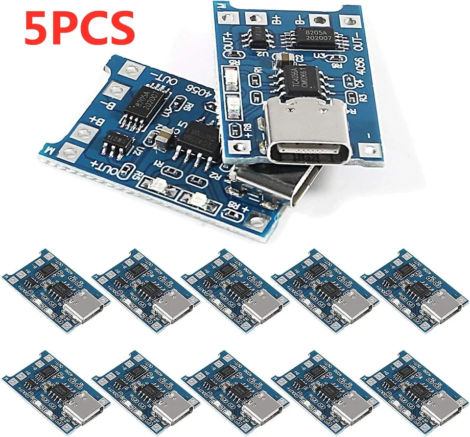 2/5PC MICRO MIFRO MIFRI 5V1A 18650 TP4056 nabíjaciu dosku na nabíjačku lítiu nabíjačkou