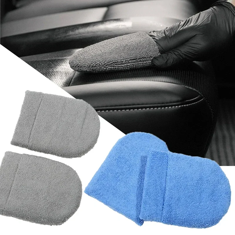 2/6ks Car U-tvape leštenie a voskovacie spongesoft mikrovlákna Mikrofibre uterák vosk vosk Aplikátor rukavice Typ penového podložky Detaily Nástroje
