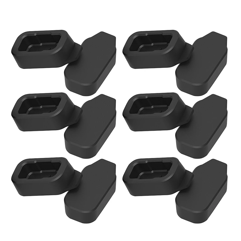 2/6ks nabíjacie port Proting Port Silikone Dustodprofter Suffs Náhradné doplnky Smart Watch pre AmazFit Falcon A2029