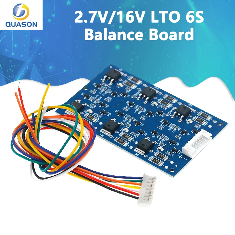 2,7V/16V LTO 6S Vyváženie Rovnováha Rovnováha lítium Titanát batéria/Super Farad Condentator Protection Board