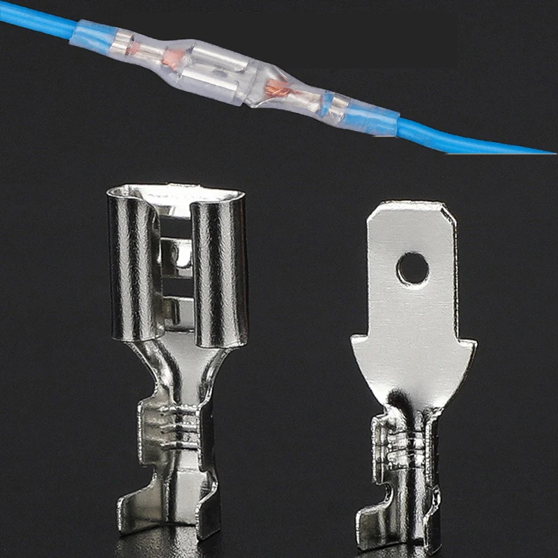 2,8 4.8 6,3 mm mužské a samičie zásuvné pružinové svorky Vložte konektor s priehľadným dokovaním elektrického kábla puzdra