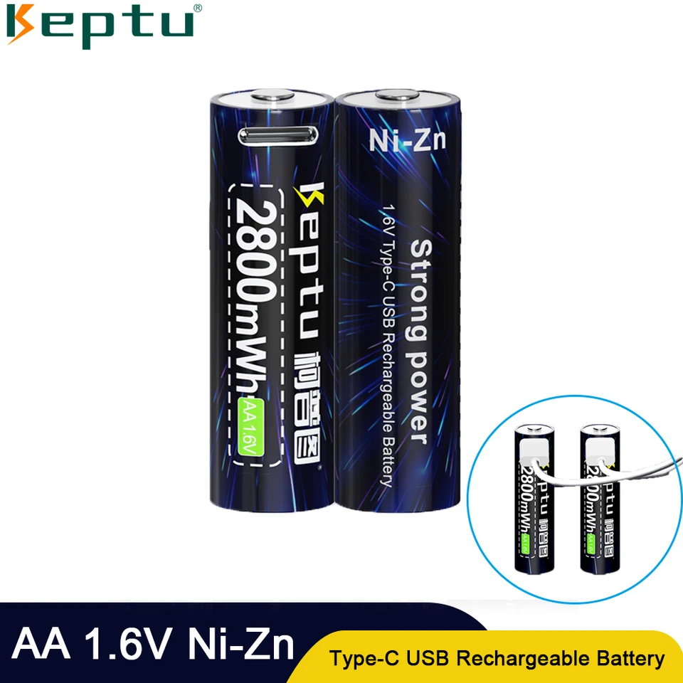 2-8ks batéria HEADU AA 1,6 V NI-ZN 2800MWH