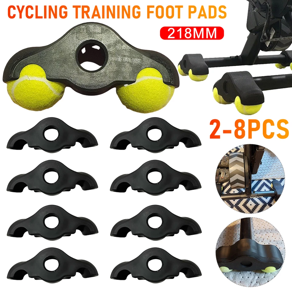 2-8ks cyklistické tréningové vankúšiky Cycling Snap Rocker Feet Adaptéry absorbujúce chodidlá na nohy pre inteligentné bicykle Tréner pre domáce cvičenie