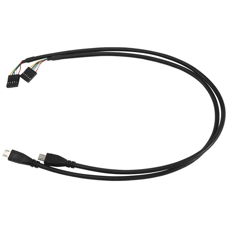 (2-balenie) 50 cm 5 pin základnej dosky základná doska na Micro-USB Mužský adaptér DuPont Extender Cable (5pin/Micro-USB)