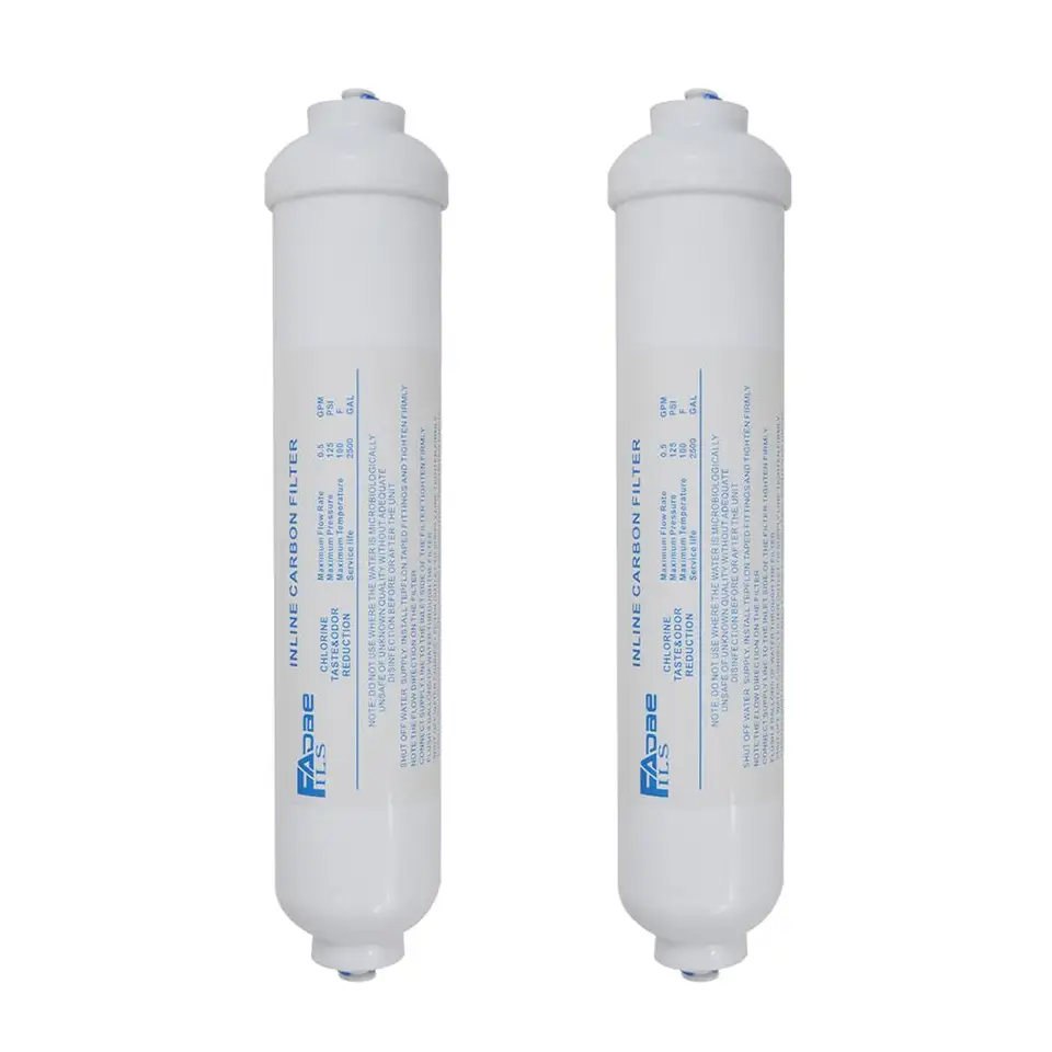 2 balenie externého v línii vodného filtra pre Samsung LG Daewoo Beko Fridge 2-palcový OD x 10 