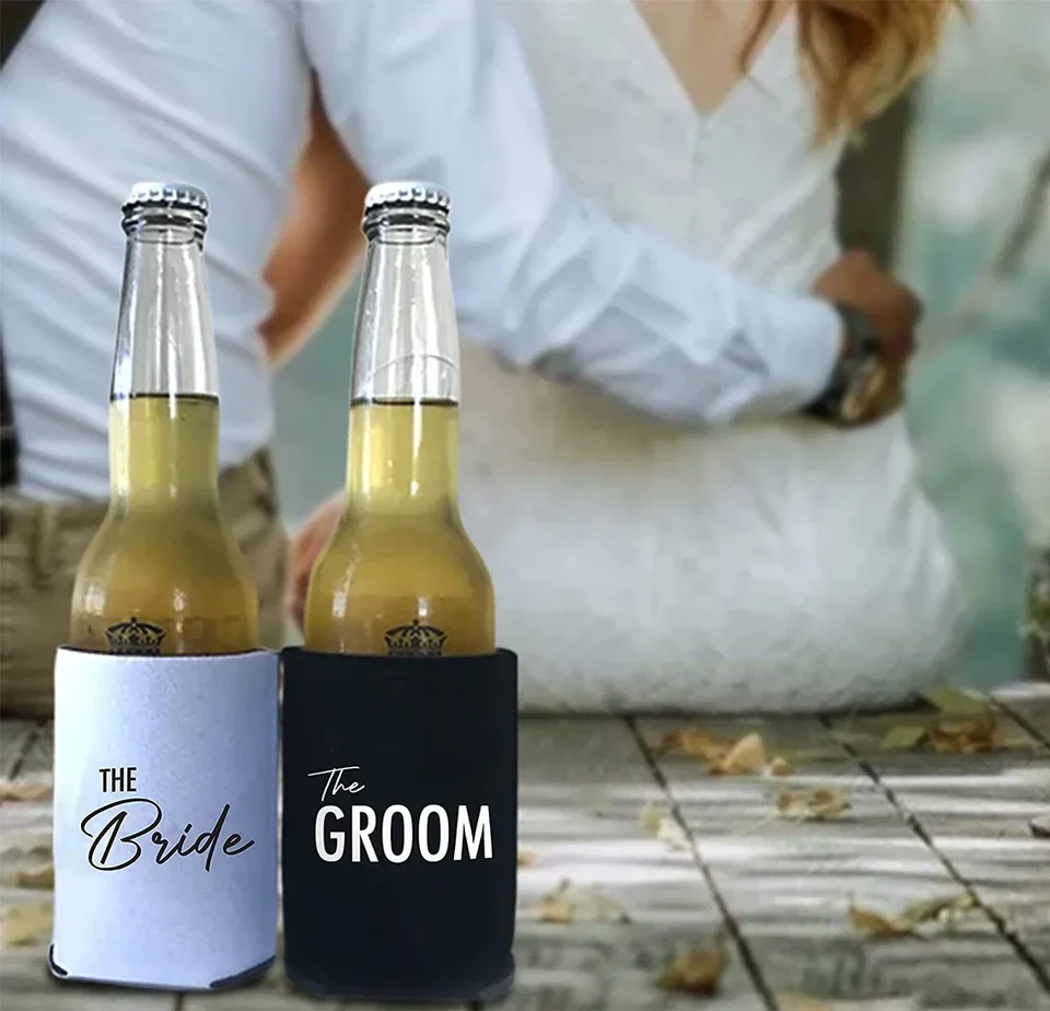 2-balenie nevesty, že ženích Can Catters Svadba Can Coaters bakalárske večierky Groommans Návrh pivní príslušenstvo nevesta