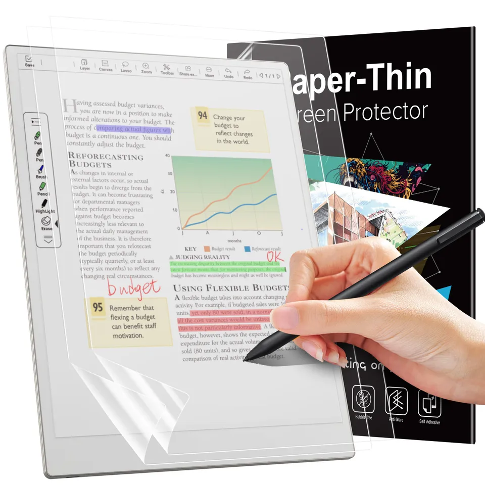 2 balenie papierového chrániča pre pozoruhodný papier Pro 2024 Proti-glare matný film pre pozoruhodný papier Pro 11.8 