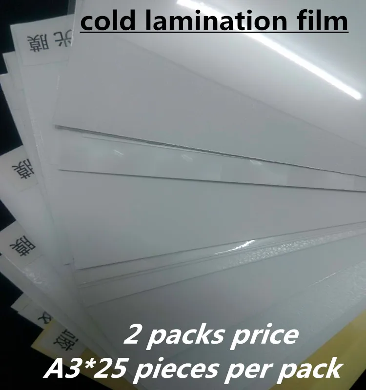 2 balíčky (A3x25 kusov na balenie) 3D Cat Eye Texture Cold Lamination Filmové listy na ochranu fotografií