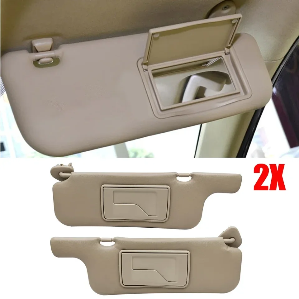2-dielny automobil slnečný priezor pre Toyota pre Corolla 2001-2007 make-up zrkadlo Sun Shielding Board Vnútorné predné čelné sklo Sunvisor