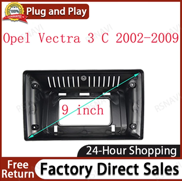 2 DIN 9 palcových vozidiel FACIA Android Radio Dash Panel Súprava pre Opel Vectra 3 C 2002-2009