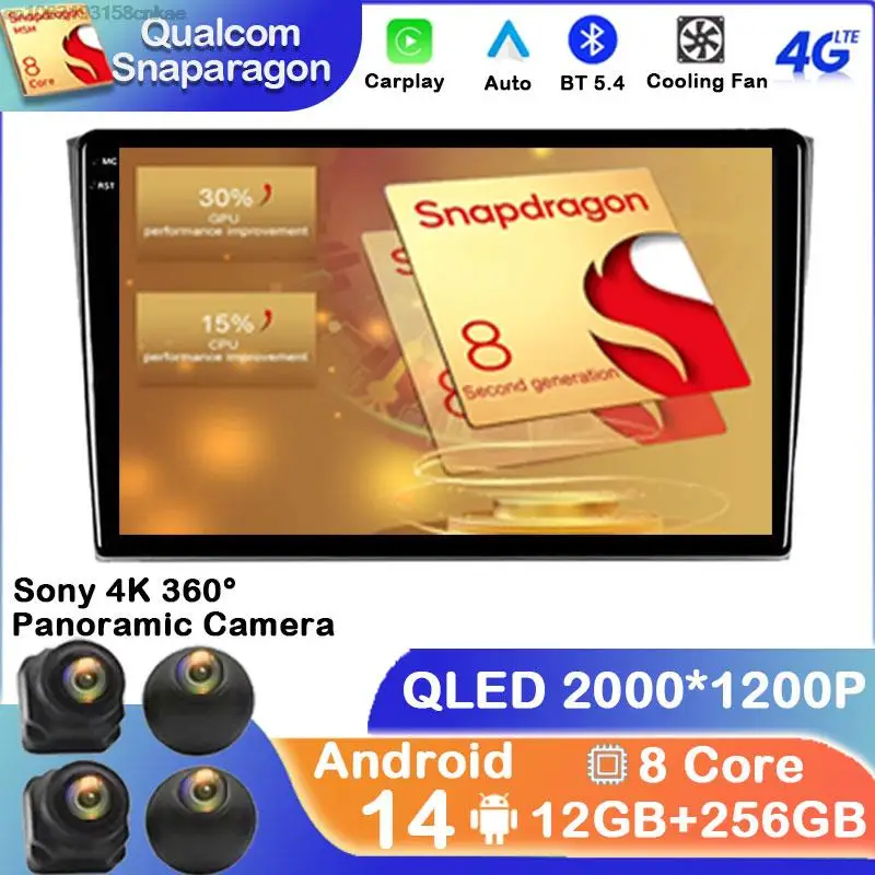 2 DIN AUTORADIO pre Mazda CX9 CX-9 2006-2016 Automobilové rádio Stereo WiFi CarPlay GPS navigačné multimediálne video prehrávač Andorid 14