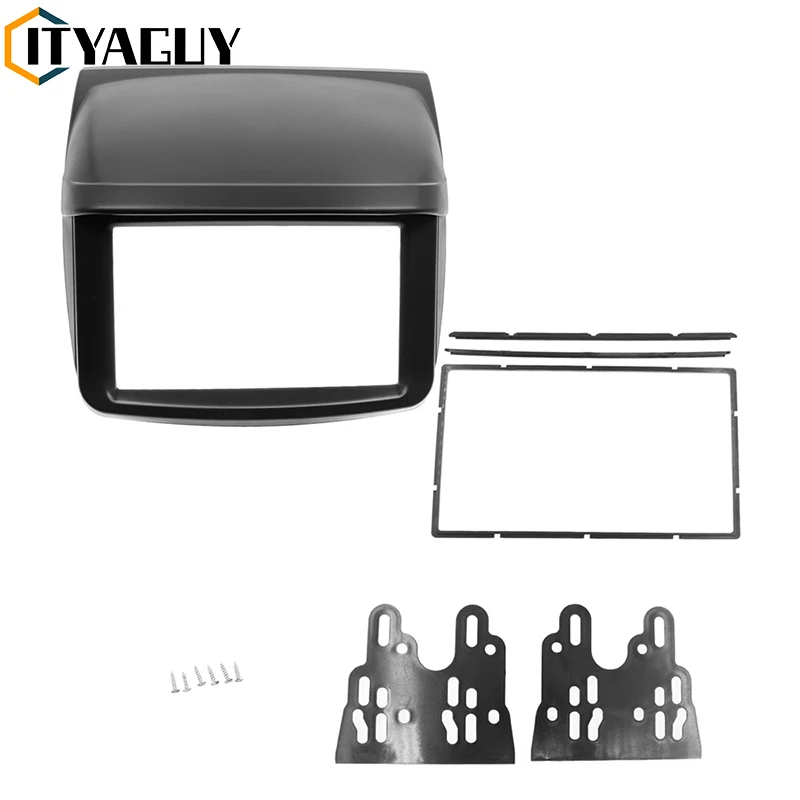 2 DIN Car Radio Stereo Fascia Stereo Frame Panel Panlow Montážna prístrojová doska Inštalácia rámu rámu pre Mitsubishi Pajero Sport Triton