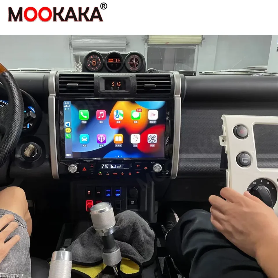 2 din pre Toyota FJ Land Cruiser 2006-2017 Android 13.0 6+128G Multimediálny hráč GPS navigácia Auto rádio Head Unit CarPlay