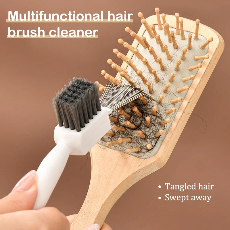 2 In1 Comp Cleaner Delicate Cleaning Hair Brush Čistiace nástroje rukoväť vložené náradie airbag