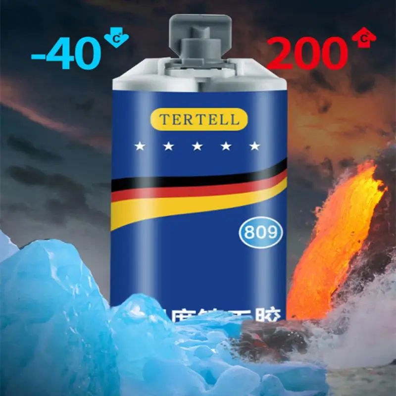 2 IN1 kovová oprava pasta Tepelný odpor so studeným zváraním Adhézne priemyselné odlievacie činidlo Nástroj 50 ml/100 ml Super zváracie lepidlo