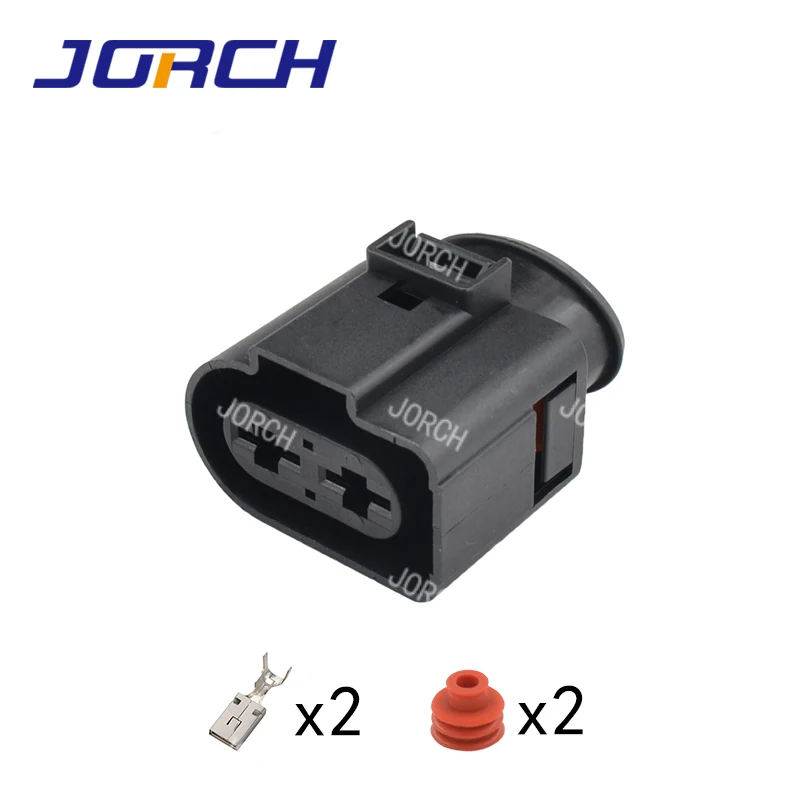 2-kolíkový vodotesný soket automobilový konektor Elektronické napájacie čerpadlo 9,5 mm zástrčka 1J0971955 DJ70228-9.5-21