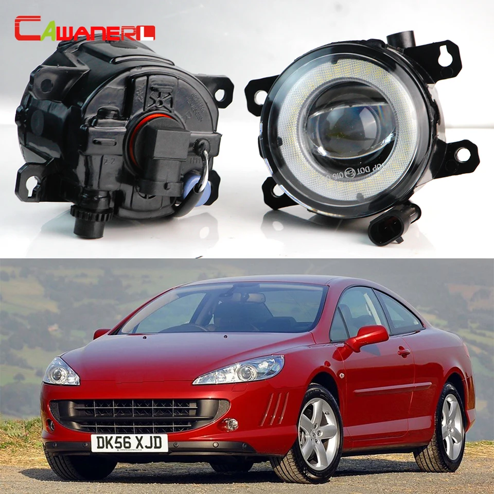 2 ks 30 W auto LED hmlové hmly Light Angel Eye DRL Denná lampa H11 pre Peugeot 407 Coupe 6c_ 2005 2006 2007 2008 2009 2009 2011 2011