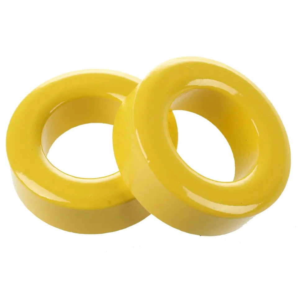 2 ks 33 mm x 19 mm x 11 mm žlté biele železné jadro feritových krúžkov Toroid