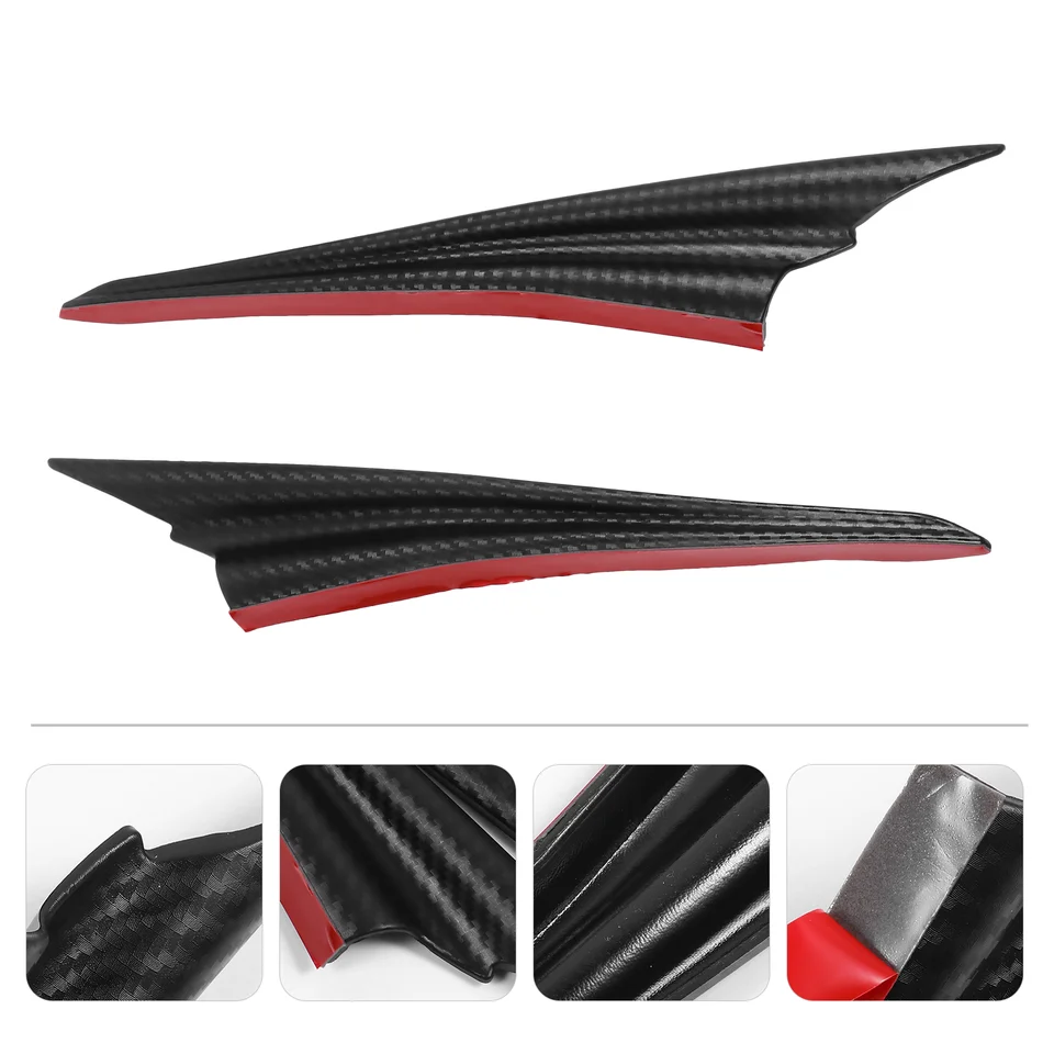 2 ks Airfoil Knife Knife Spoiler Modifikácia diely Univerzálny nárazník Splitter Flut