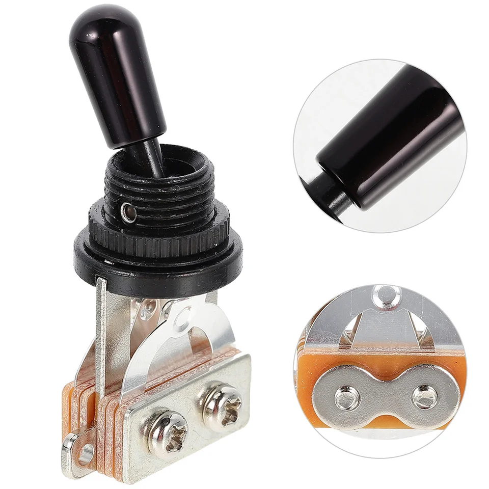 2 ks basové spínačové spínač gitary akustického elektrického kábla kovový potenciometra