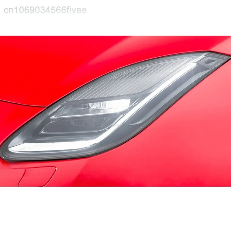 2 ks CAR Svetlomet Ochranný film Vinyl Transparent Black TPU Sticker pre Jaguar F Type X152 2013 Prvé príslušenstvo
