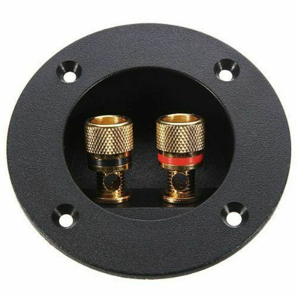 2 ks domáce auto domáce auto Hifi stereo 2 -Way Subwoofer Reproduktor Box Terminál guľatý pohár konektorový stĺpik pre 4 mm banánové zátky