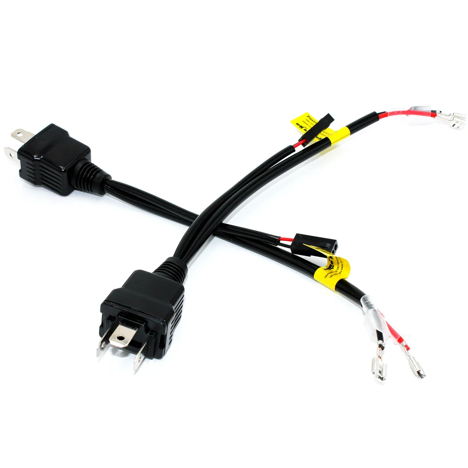 2 ks H4 Relé drôty pre H4 BILL Upgrade BI LED a XENON PROJECTOR LENSE LENSE AUTOMNÉ DOSTATOČNÉ PRÍSTUPY