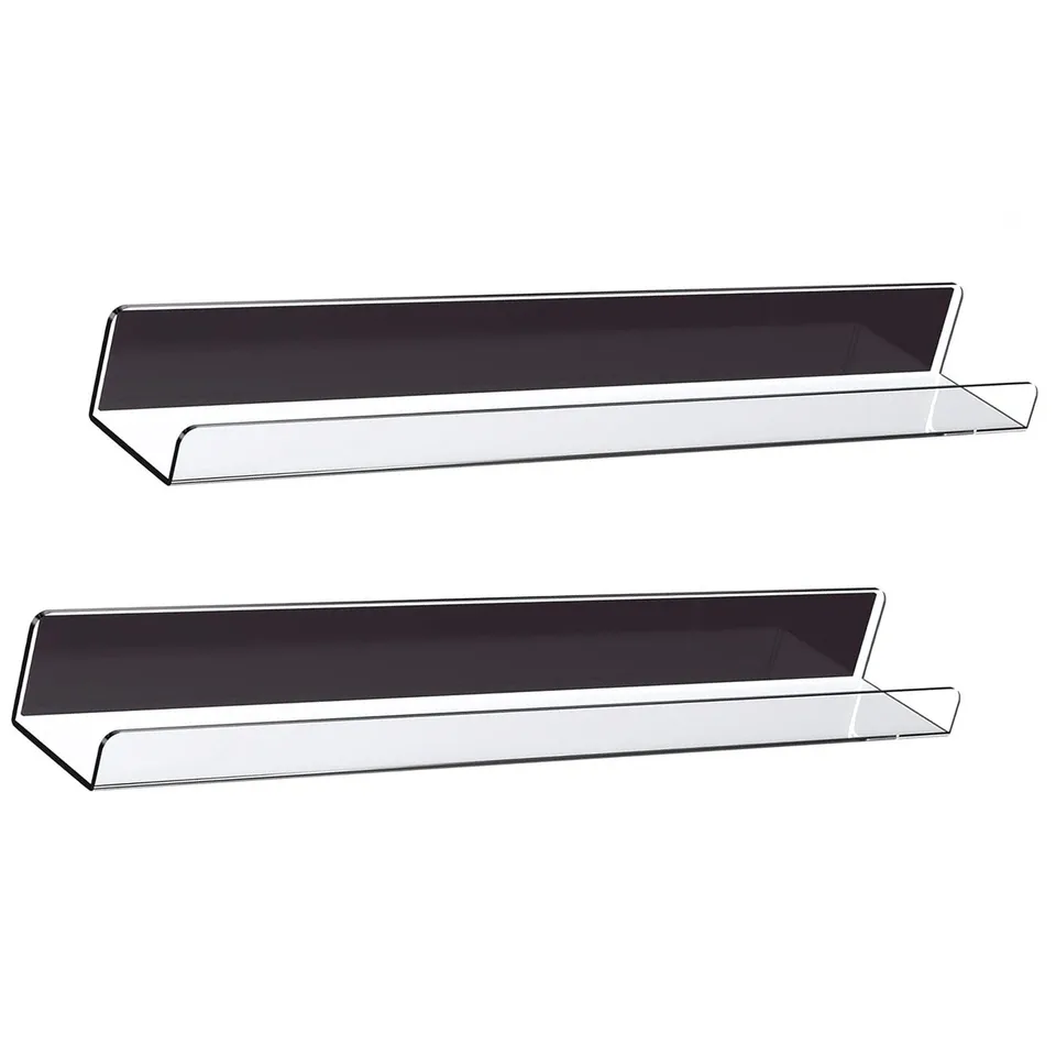 2 ks Magnetické knihy Display Police Pohodlné jednoduché prevádzkové police pre magneticky pripevnený povrch