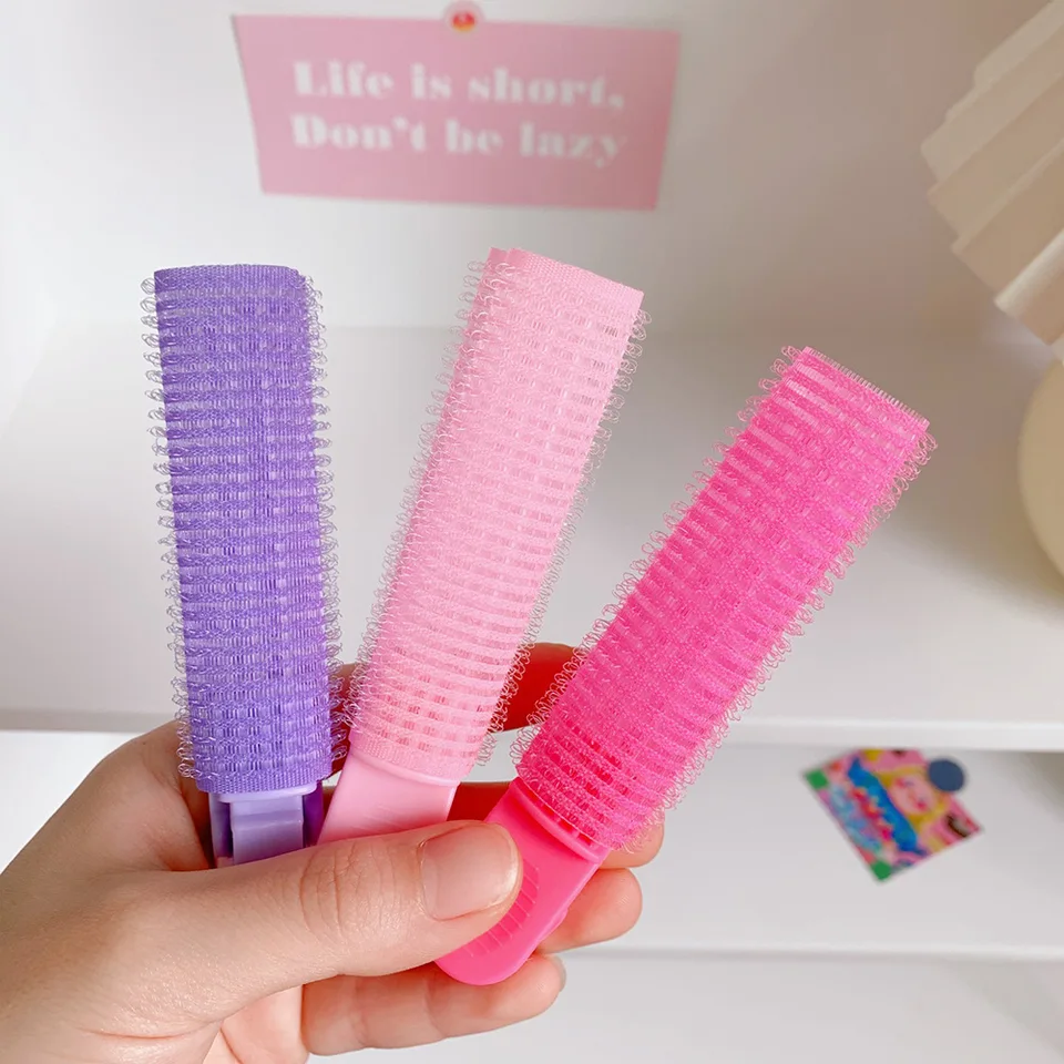 2 ks pevné natáčanie vlasov koreň Fluffy Clip Hair Chair Fluffy Minimalistická temperament vlasová klip Strievok vzduchový klip