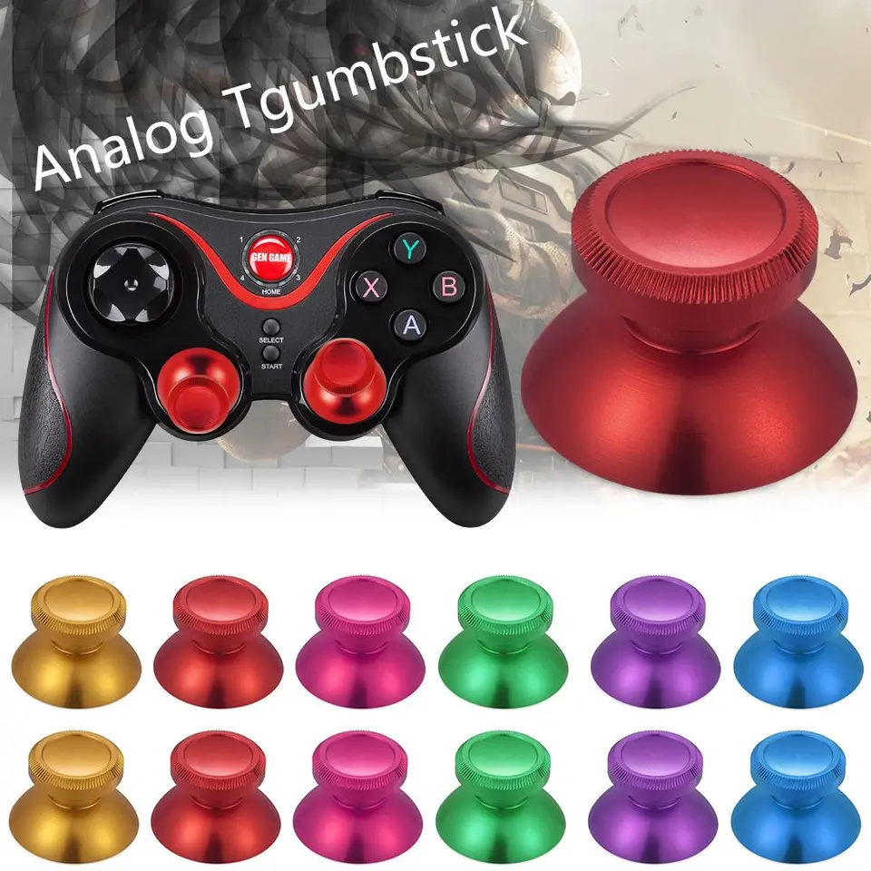 2 ks pre 4 ps4 Slim Pro Xbox One Gamepad Controller Metal Talegstick Analógový joystick palcovú palicu Cap Cap Cap