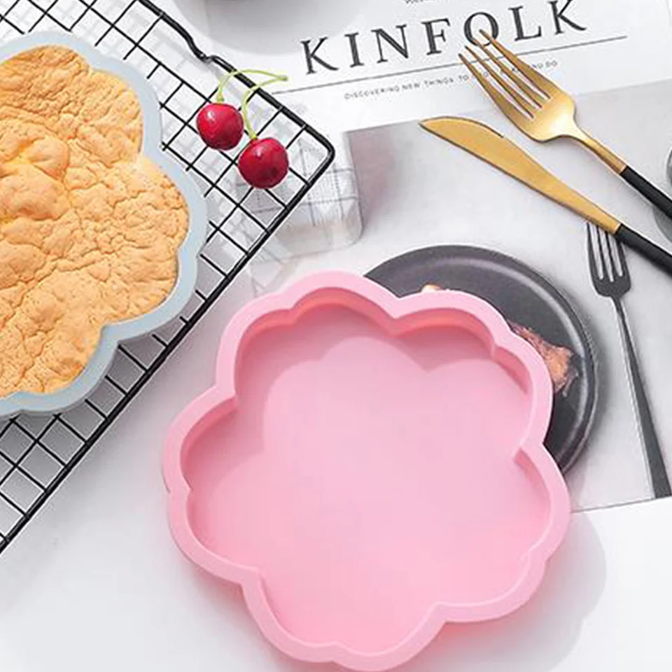 2 ks čerešňové kvety Silikónové formy Mydlové formy koláče podnos na pečenie na pečenie panvice silikagél DIY