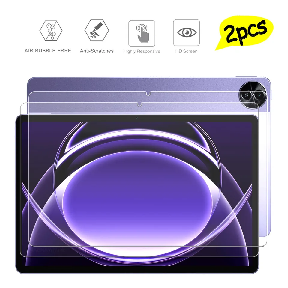 2 kusy HD Scratch Proof Templered Glass Scree Chránič pre Realme Pad 2 Lite 10,95-palcový 2024 Tablet Protective Film