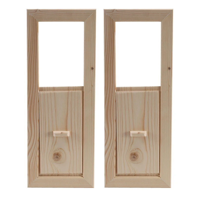 2 kusy multifunkčných cédrových zatiahnuteľných prieduchov Ventilované žalúzie Cedar Sauna Grille