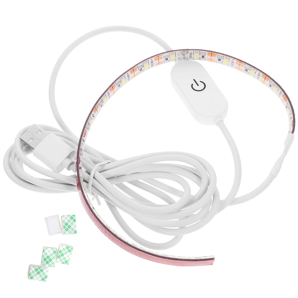 2 metre 5V USB 6500k Cold White Light Light Squater Lighting Prenosné samolepiace ľahké LED svetlé stuhy LED