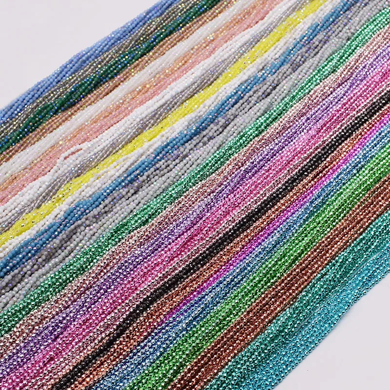 2 mm 195ks krištáľové sklenené korálky s malým skleneným kúzlami korálky pre šperky výroby DIY nálezy Veľkoobchod