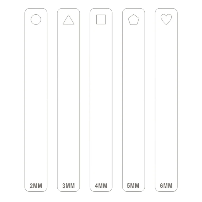 2 mm/3 mm/4 mm/5 mm/6 mm hrúbka ílu Pravítko Akrylové valček Sprievodca hrnčiarskym výučbou Rolling pravítko hlinená hĺbka Sprievodca hrnčiarskymi nástrojmi