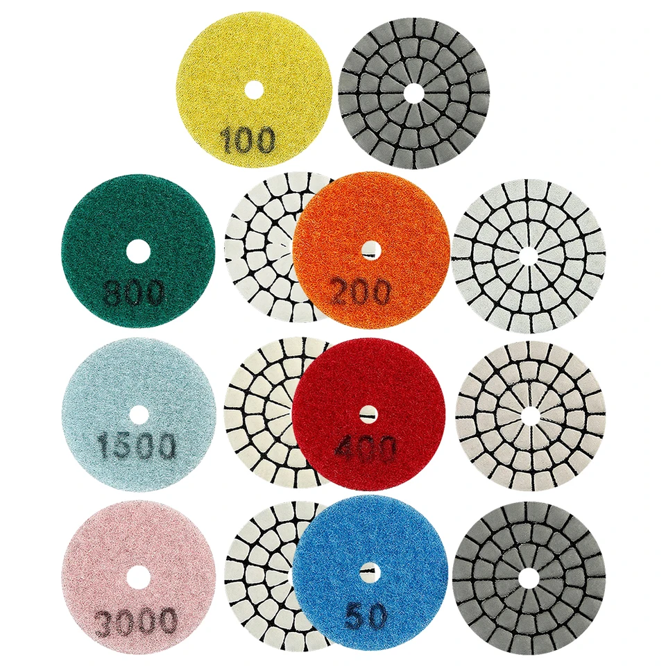 2 -palcový 50 mm diamantový suchý leštiaci podložka Žulové brúsky Disk s keramickým kamenným leštičkou