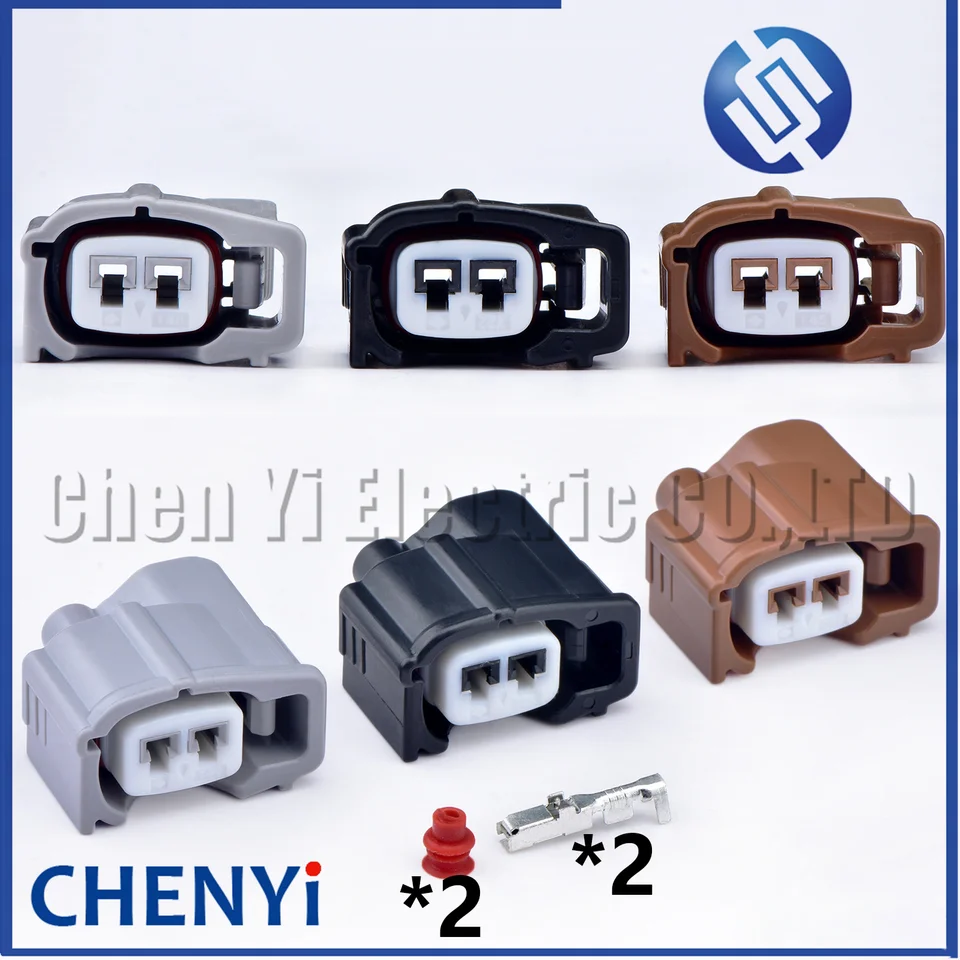 2 Pin Automotive Waterproof Connector Knock Pualor Injector Prualo 6189-0611 90980-11875 pre Toyota Camry Prado Corolla Mazda