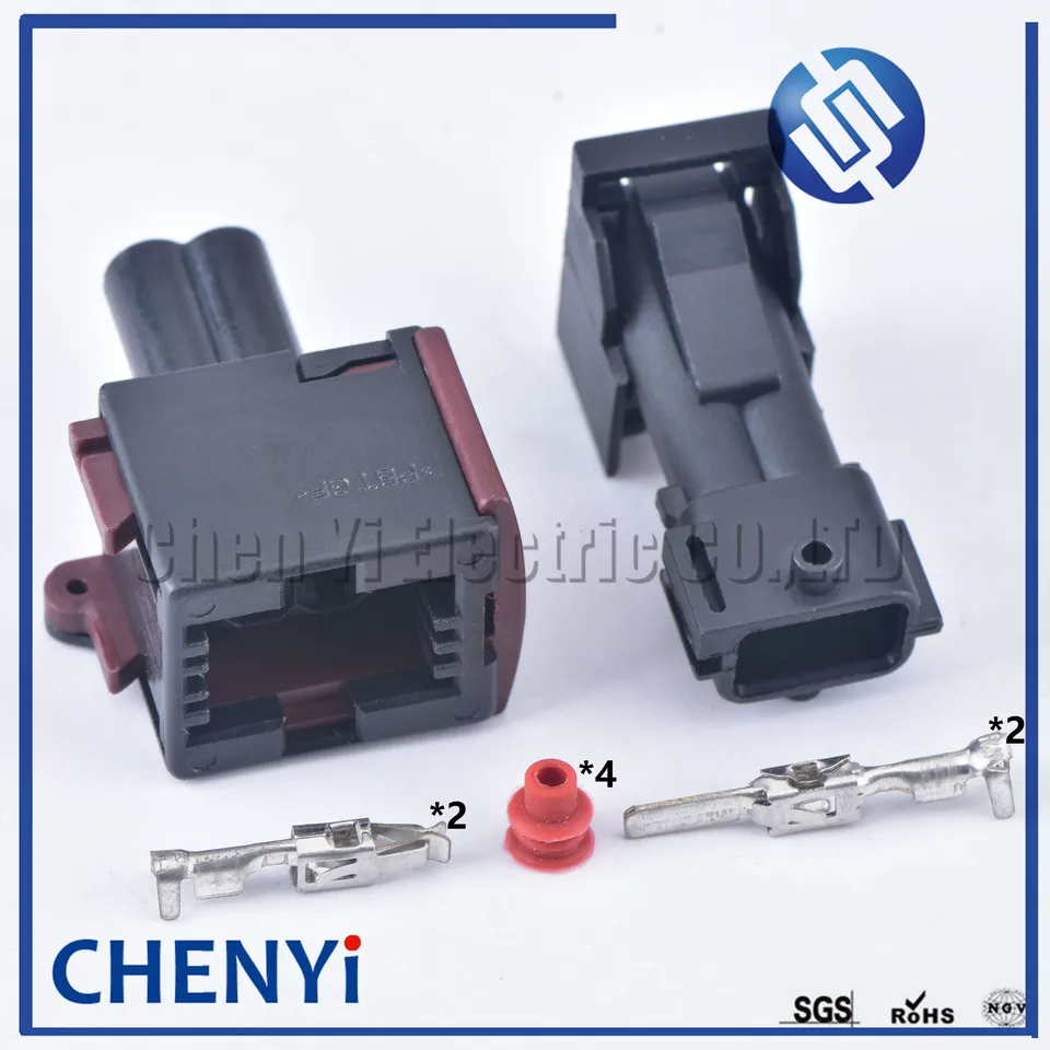 2 PIN žienka alebo samec automobilového vodotesného zväzku konektora 1-967239-1 1-965422-1 pre elektrické stroje Jungheinrich