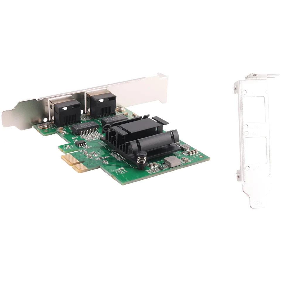2-port gigabit PCIe Sieťová karta 1 000 m duálne porty PCI Express Ethernet Adapter s 82571eb LAN NIC karta pre Windows