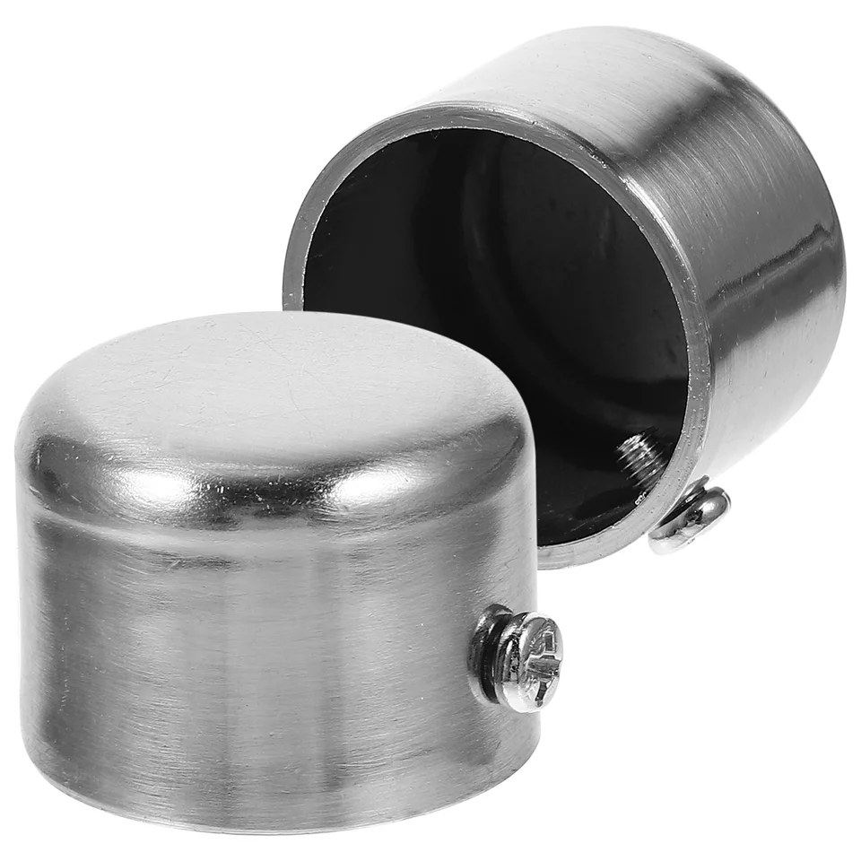 2 počítače Curtain Rod Tips Tips Finials koncové uzávery pre zdobenie zliatiny