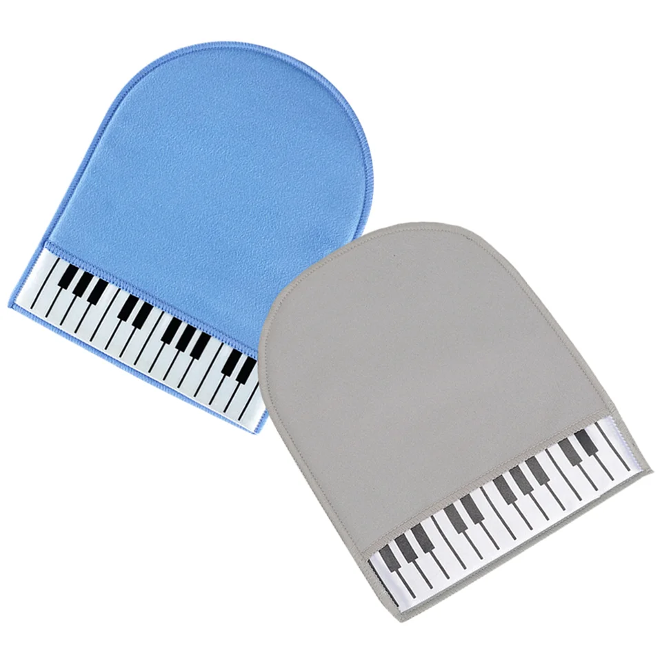 2 počítače klavírne rukavice čistiace utierky tkaniny hudobné prístrojové gitarové súprava Mitten Fiber obojstranné fleecové čistiace rukavice rukavice rukavica