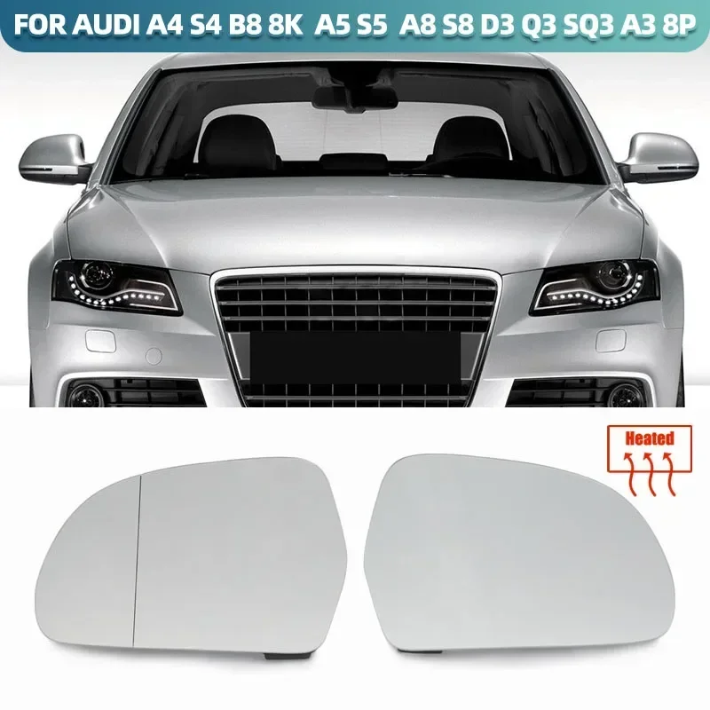 2 počítače pre Audi A4 B8 2010 2012 2012 2013 2014 2015 Zadné zobrazenie spätného zrkadla Glass Glass Auto