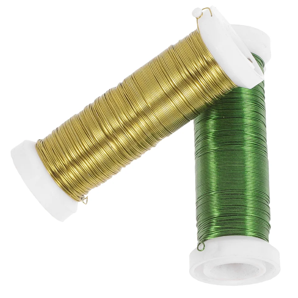 2 rolky filigree remeslá kvetinové aranžmány Dodávky DIY STEM WIRES Umelé stonky kvetinové falošné kvety
